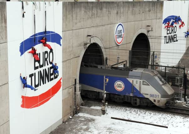 Twenty years after it opened for business, channel tunnel operator Eurotunnel saw pre-tax profits surge 89 per cent last year. Picture: Getty