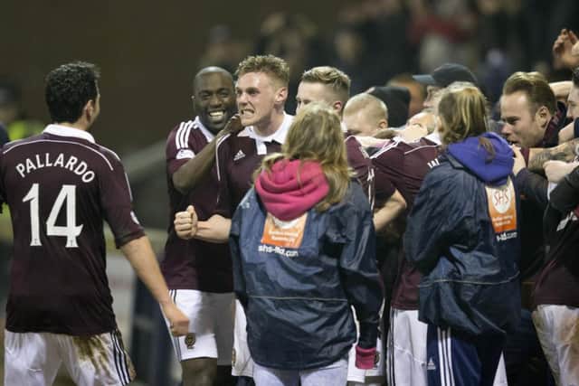 Kevin McHattie made a winning return to the Hearts first team after four months out. Picture: SNS