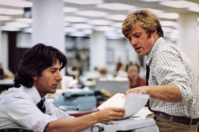 Carl Bernstein and Bob Woodward in All The President's Men were given simple instructions  'Follow the Money'. Picture: Warner Bros