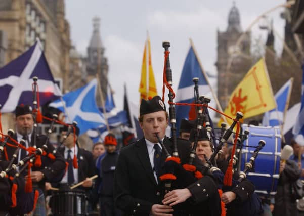 Pipe bands, under Budget proposals, have been exempted from tax relief offered to orchestras. Picture: Colin Hattersley