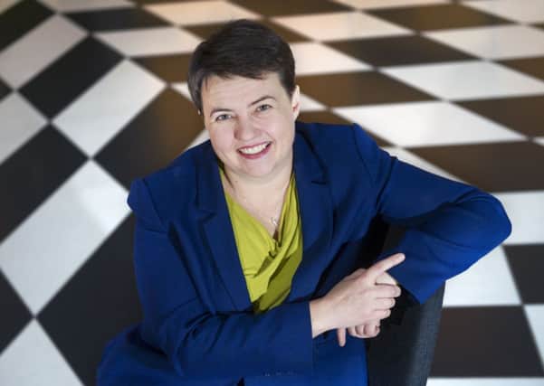 Ruth Davidson has highlighted the homophobic abuse she receives online. Picture: Jane Barlow