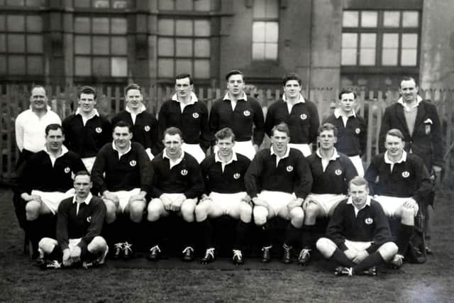 Frans ten Bos with his teammates in February 1961 (third from right, back row)