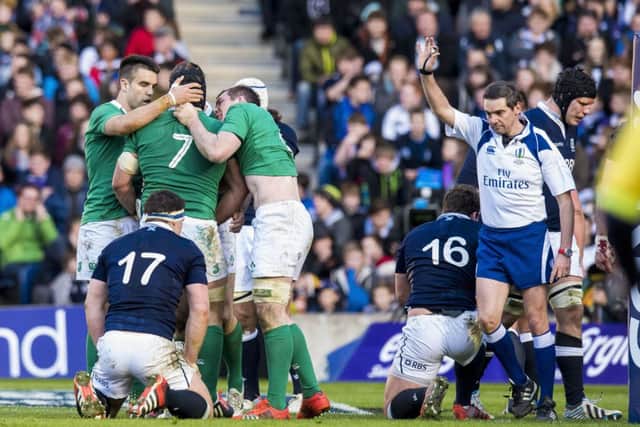 Ireland controlled the game and gave Scotland a scoring lesson. Picture: SNS