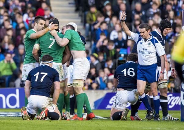 Ireland controlled the game and gave Scotland a scoring lesson. Picture: SNS