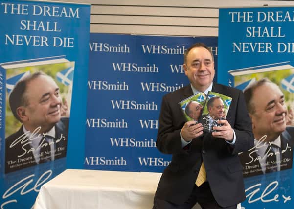 Mr Salmond said the party would demand the scrapping of Trident as the price of entering a confidence and supply agreement with Ed Miliband. Picture: John Devlin