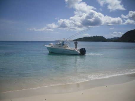 A private speedboat to outlaying islands. Picture: Contributed