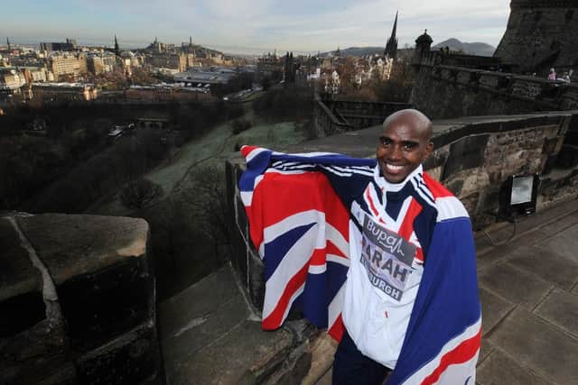 Mo Farah considers himself British but a Spaniard whose record he beat disagrees. Picture: Ian Rutherford