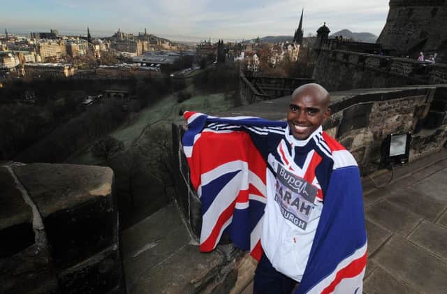 Mo Farah considers himself British but a Spaniard whose record he beat disagrees. Picture: Ian Rutherford