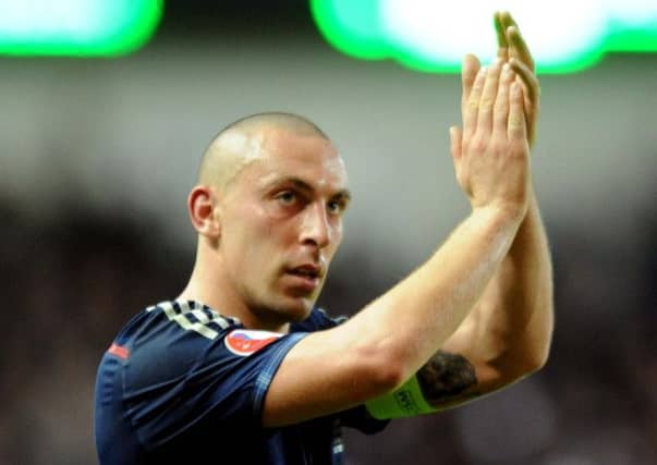 Scotland captain Scott Brown backed a Yes vote but was under pressure 'not to make a political statement'. Picture: Lisa Ferguson