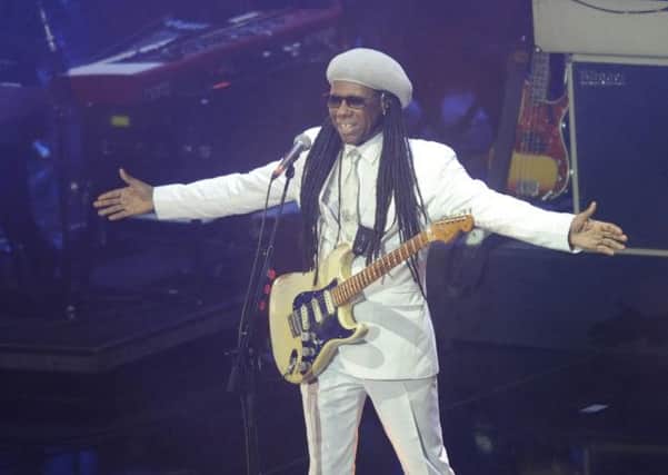 Nile Rodgers was in fine form in Glasgow. Picture: Greg Macvean