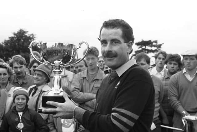 The Scot after winning the 1985 Scottish PGA Championship. Picture: TSPL