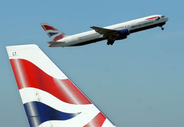 Among the biggest risers in the FTSE 100 Index was British Airways owner IAG. Picture: AP