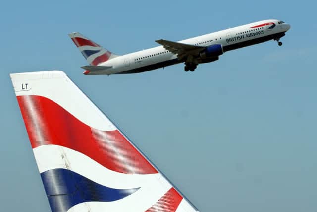 Among the biggest risers in the FTSE 100 Index was British Airways owner IAG. Picture: AP