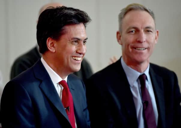 Jim Murphy pictured with Labour leader Ed Miliband. Picture: Getty