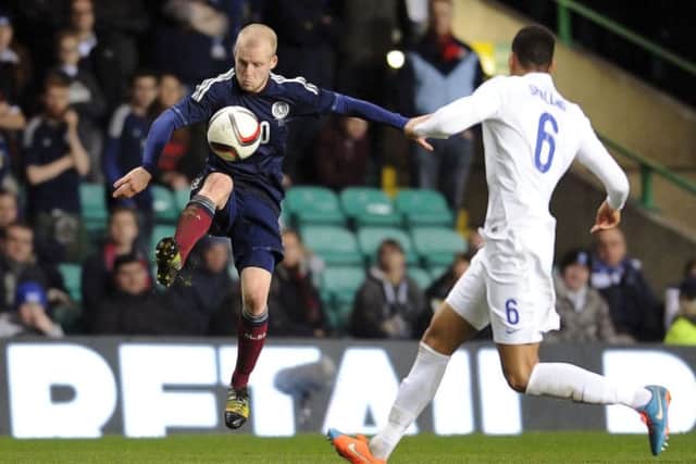 Steven Naismith pictured in action against England in November last year. Picture: John Devlin