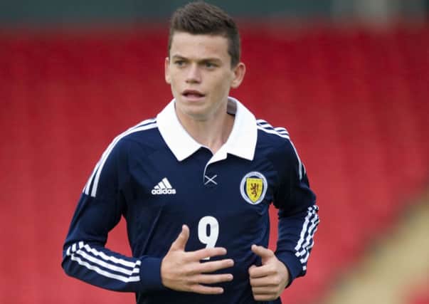 Jack Harper in action for Scotland during an Under-17 match against Belgium. Picture: SNS