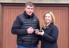 Keith Dalgleish and Hamilton Park chief executive Vivien Kyles. Picture: Contributed