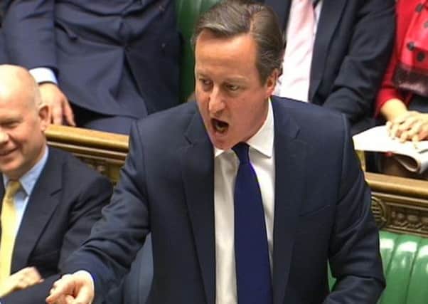 Prime Minister David Cameron speaks during Prime Minister's Questions in the House of Commons. Picture: PA