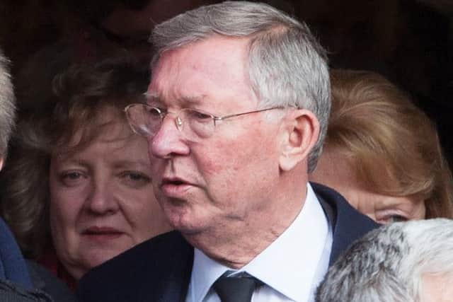 Sir Alex Ferguson joins mourners at the funeral of Dave Mackay. Picture: Hemedia