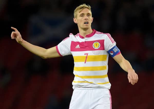 Darren Fletcher captains Scotland against Northern Ireland. Picture: SNS