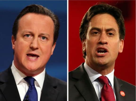 Prime Minister David Cameron and Labour party leader Ed Miliband. Picture: PA