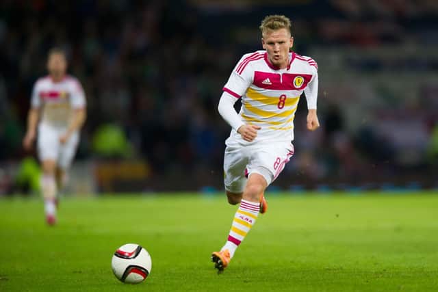 Matt Ritchie notched an assist on his Scotland debut. Picture: John Devlin