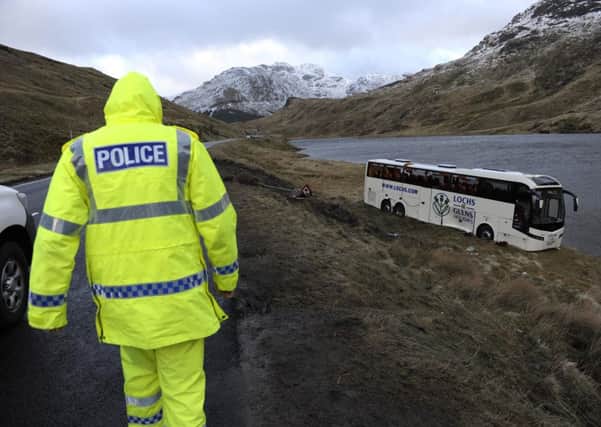 Police said the road was closed for a time but has since reopened, while the coach has been removed. Picture: Hemedia