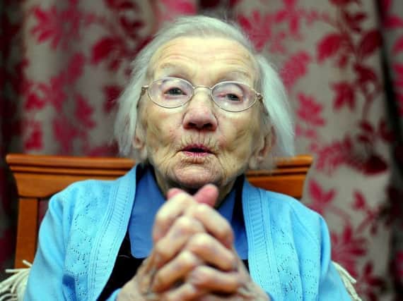 Jessie Gallan has passes away aged 109. Picture: HeMedia