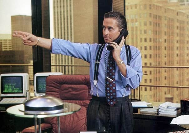Michael Douglas as Gordon Gekko in Wall Street. Picture: Kobal