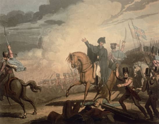 The Duke of Wellington commanding his troops. Picture: Getty