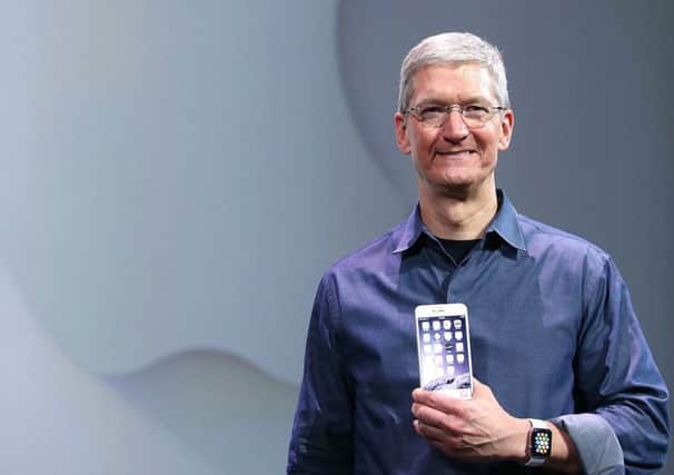At Apple, Tim Cook earns a base salary of £6.2m. Picture: Getty