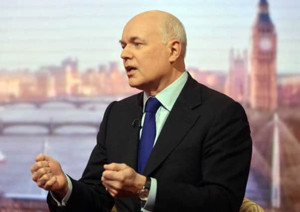 Duncan Smith said he would be sorry to see Cameron go. Picture: PA/BBC
