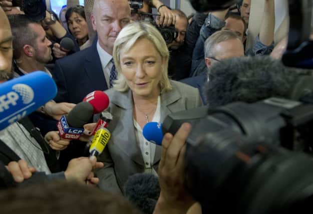 Marine Le Pen claimed success for the National Front but the party won only 62 of 4,108 seats. Picture: AP