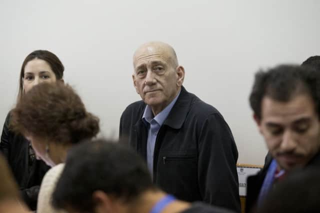Ehud Olmert: Received cash for favours from US tycoon. Picture: AP