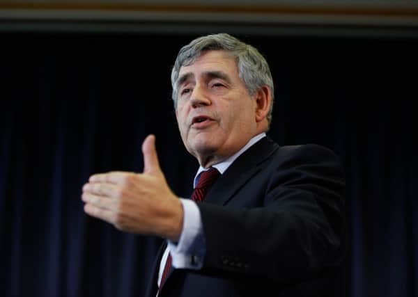 Gordon Brown said Tory talk threatened unity of the UK. Picture: Scott Louden