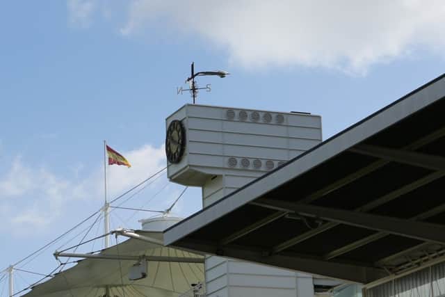 Father Time bowled over. Picture: PA