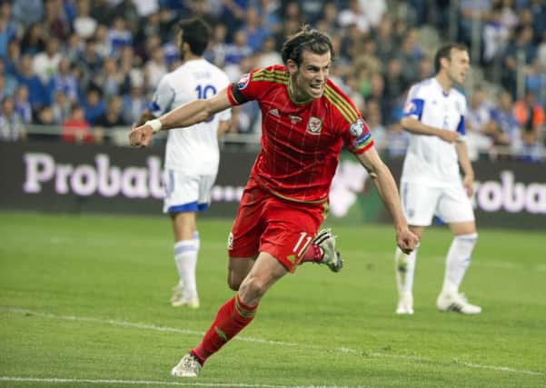 Gareth Bale scores for Wales against Israel. The Welsh FA have been vocal in their opposition to a Team GB football team. Picture: Getty