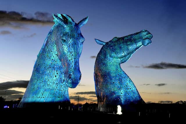 The Kelpies have a horse-like sub-structure which has been found to be suffering corrosion. Picture: Jamie Forbes