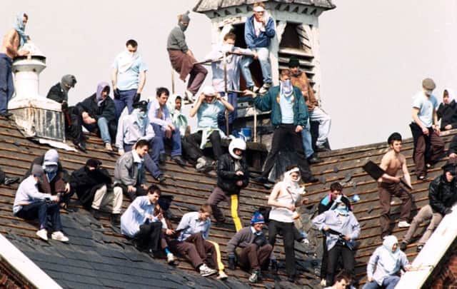 On this day in 1990 the longest prison riot in British history began at Manchesters Strangeways jail, lasting until 25 April. Picture: BBC