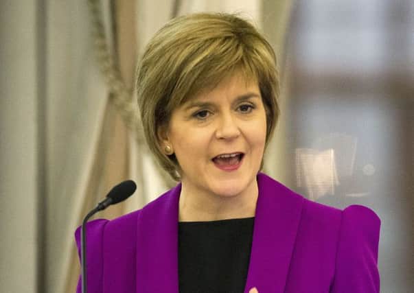 Nicola Sturgeon at the Scottish Womens Aid conference. Picture: Ian Rutherford