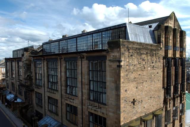 The Mackintosh Building before the fire. Picture: Robert Perry