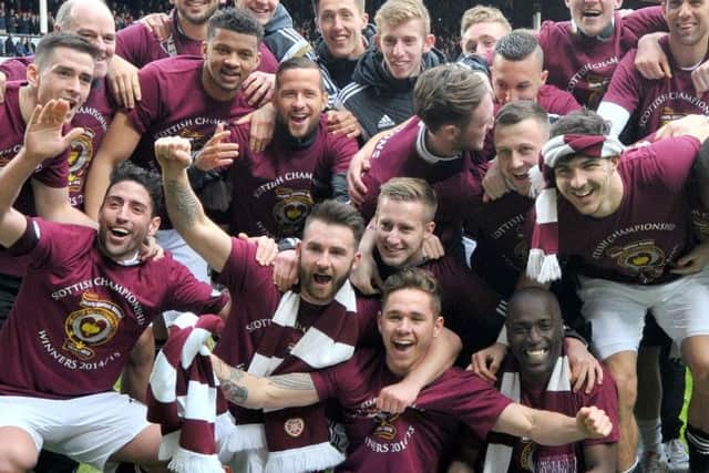 Hearts will carry the Save the Children logo on their return to the Scottish Premiership. Picture: Jane Barlow