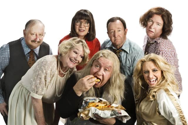 Gregor Fisher with the cast of Yer Granny