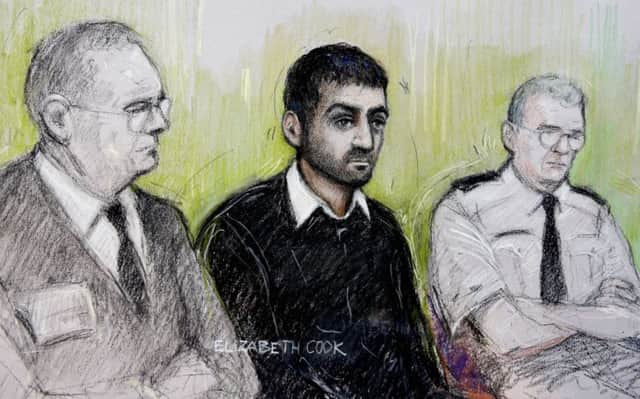 Court artist sketch of British law student Erol Incedal. Picture: PA