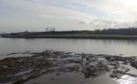 A still from drone footage captured over Cramond. Picture: Screengrab