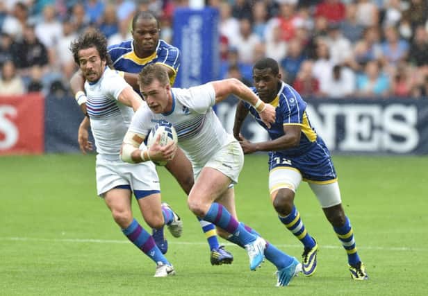 Glasgow's Stuart Hogg in action for Scotland at the Commonwealth Games. Picture: Ian Rutherford