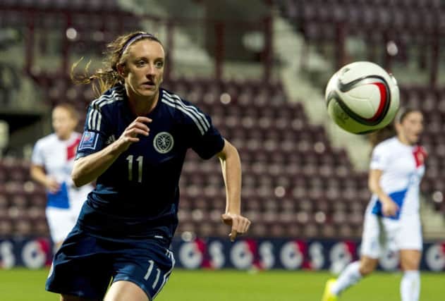 Scotland striker Lisa Evans is leaving Turbine Potsdam to join Bayern Munich. Picture: SNS
