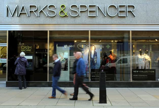 Marks and Spencer shares were 23.5p higher at 554p. Picture: PA