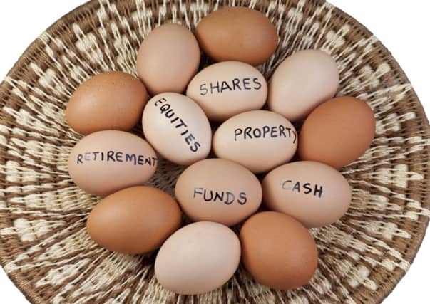 Dont put all your eggs in one basket, especially if that means reinvesting a pension pot in a poorly paying savings account that will tax you rotten. Picture: Contributed