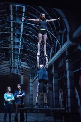 The cast of Cirkopolis switch easily from grace to sheer brute strength. Picture: GER HARLEY| STOCKPIX.EU